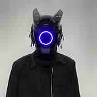 サイバーパンクマスク LED発光 オレンジ ヘルメット コスプレ 新品未使用 Amazon | サイバーパンクマスクヘルメット カラーLEDライト